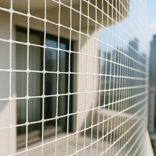 Balcony bird net installation