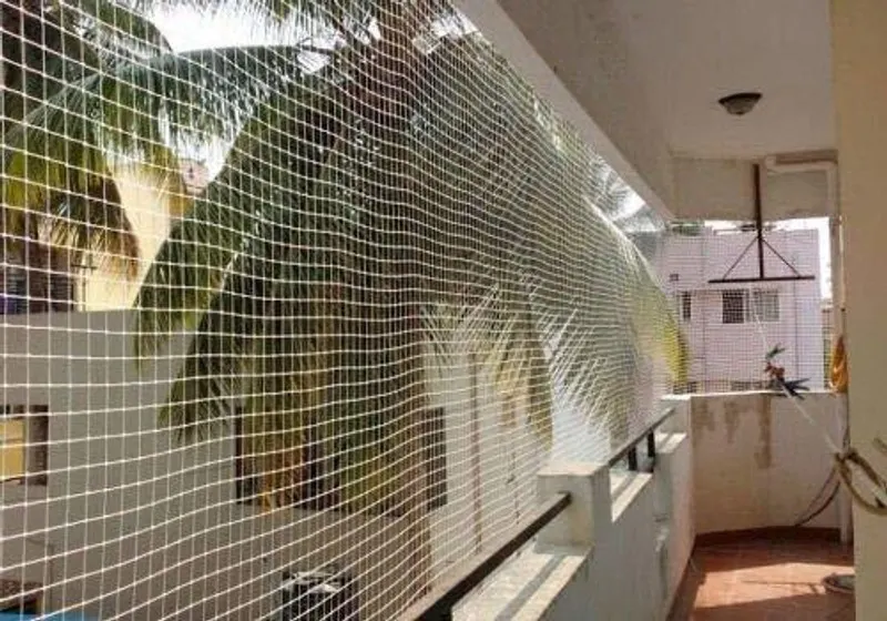 Window bird net installation